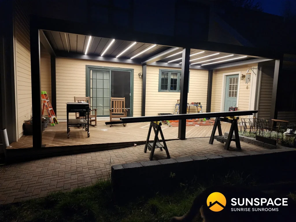 Louvered Pergola in Scarborough, Maine